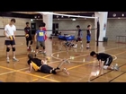 Volleyball Diving Drill: UTS Junior Boys Training Sydney - How to dive in volleyball