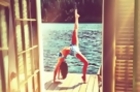 Nina Dobrev Tweets Hot Bikini Yoga Photo