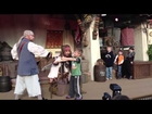Harlan steals the show at the Pirate of the Caribbean show at Disneyland