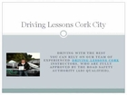 Driving Lessons Cork City