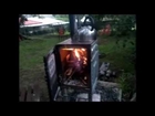 Microwaves oven conversion to wood stove, the cooking test Part 1
