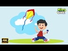 Udi Patang | उडी पतंग | बालगीत | 4K HINDI Rhymes For Children | KidsOneHindi