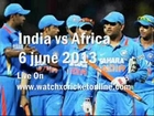 Live ODI India vs South Africa Champions Trophy On 06-06-2013
