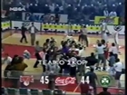 olympiakos vs pao 45-44 - 1995 5th final - title ceremony