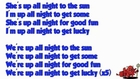 Get Lucky - Daft Punk Karaoke Version And Lyrics